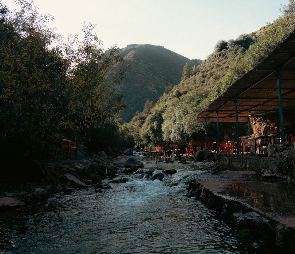 akchour waterfall attraction near tetouan morocco