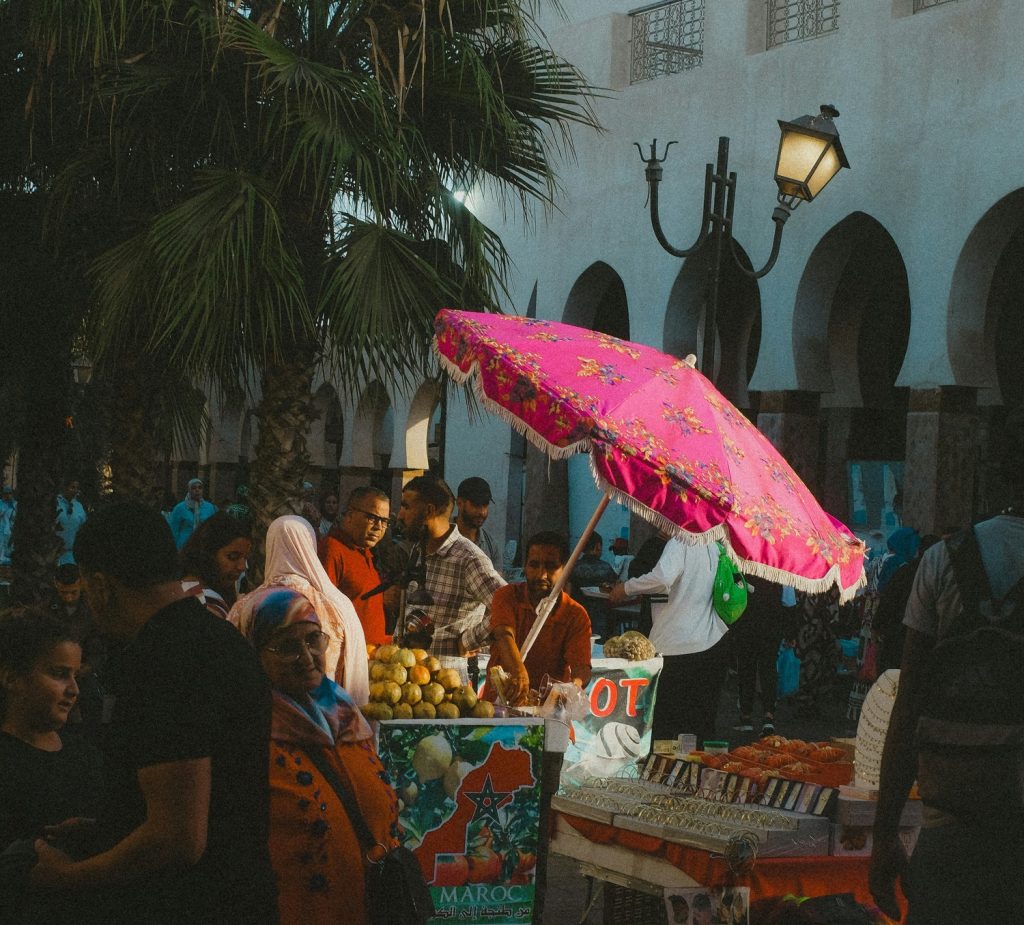 local people in agadir souk