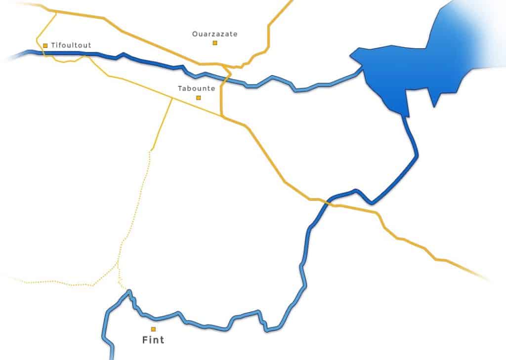 fint map location near ouarzazate