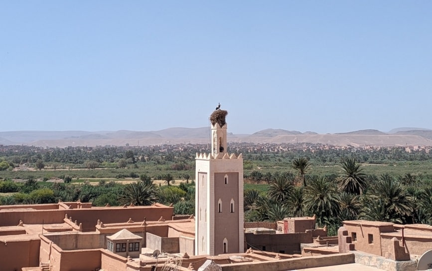 ouarzazate morocco view traditional buildings