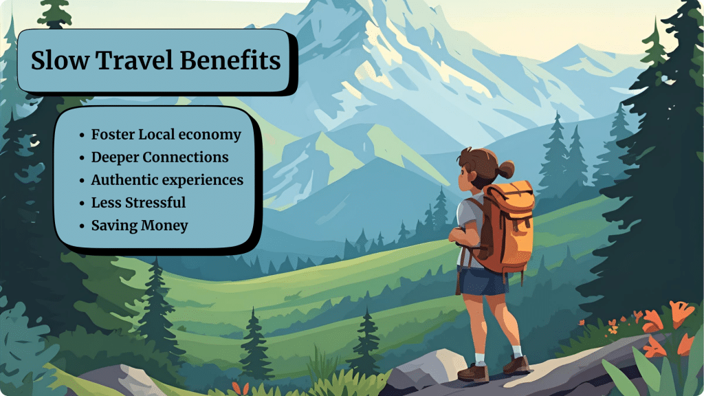 Advantages of travelling slowly