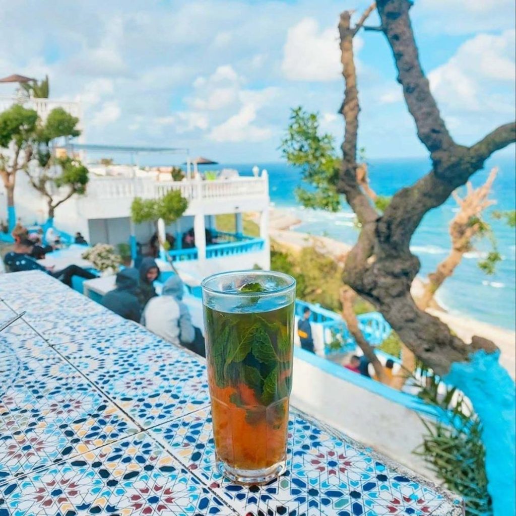 café hafa mint tea morocco attraction
